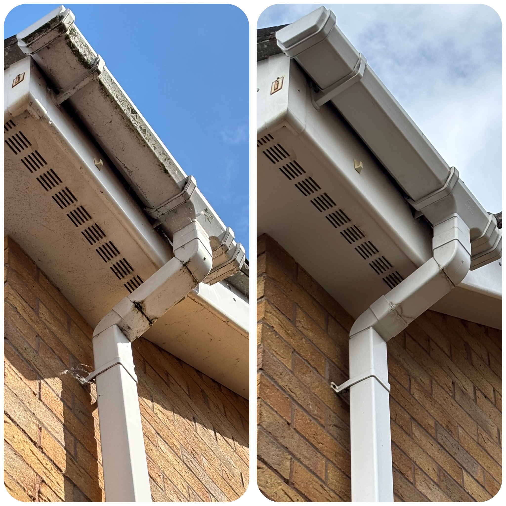 Gutter, fascia and soffit cleaning completed at a residential property in Fiskerton — photo 1